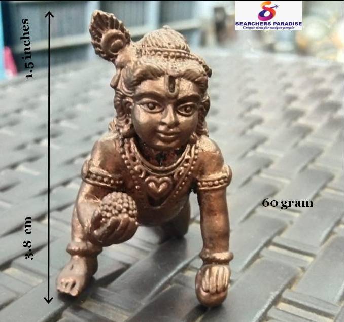 Krishna with laddu 1.5 inches