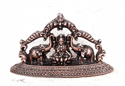 Mahalakshmi Idols with Paired Elephants  1.3 inches