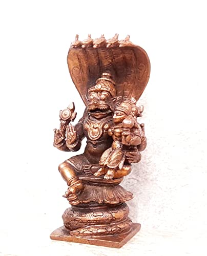 Lakshmi Narasimhar Sitting in Adhisesha  4 inches