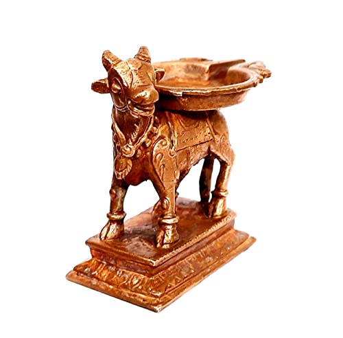 Nandhi with Abishekam Plate 2.7 inches