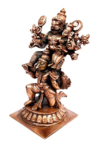 Lakshmi Narasimhar wih Garuda Vahanam, 4.7 inches