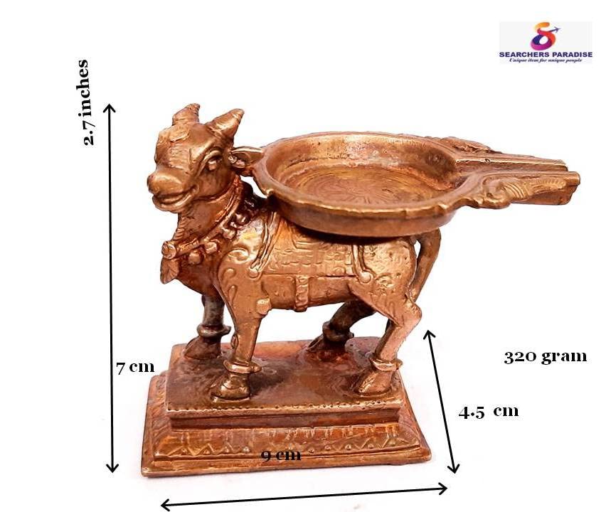 Nandhi with Abishekam Plate 2.7 inches