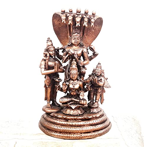 Lakshmi Narayana with Mahalakshmi,Adhiseha,Garuda,Naradha