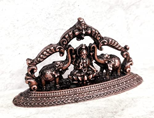 Mahalakshmi Idols with Paired Elephants  1.3 inches