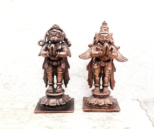 Standing Garudar and Hanuman 3.1 inches