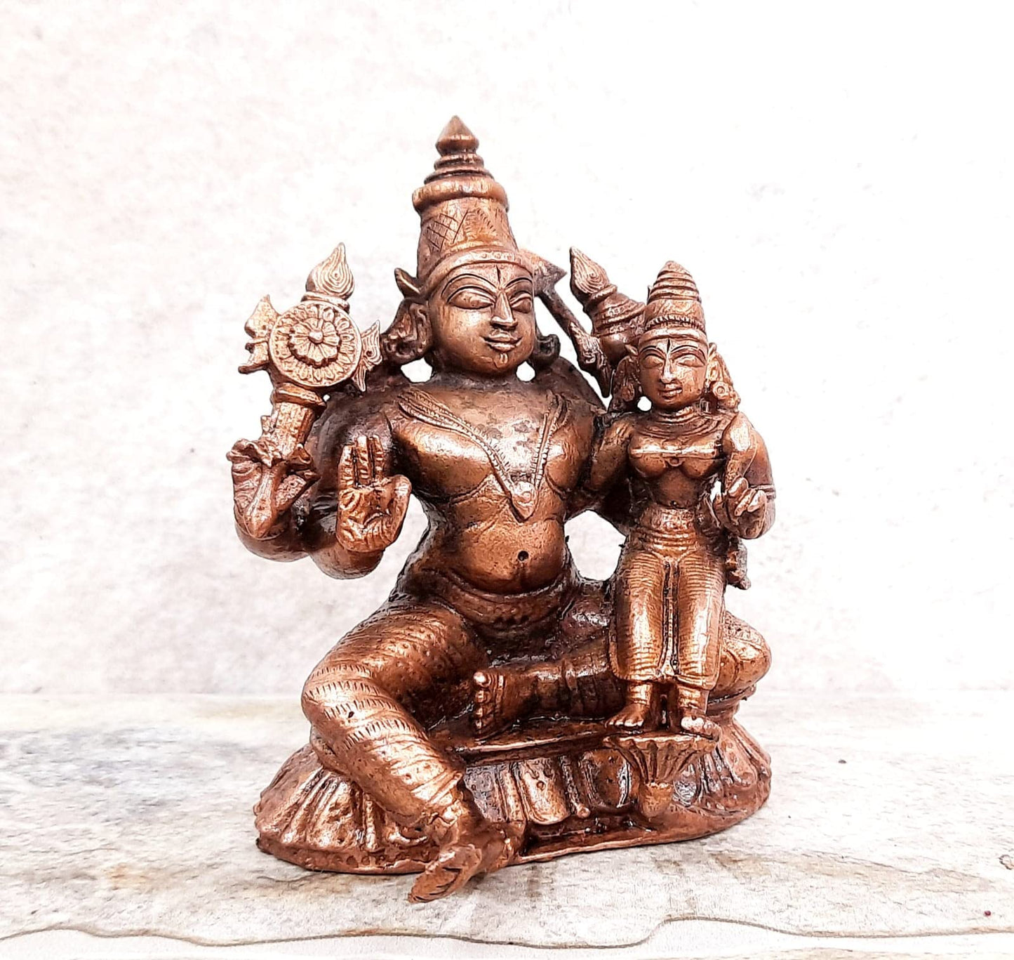 Perumal with Lakshmi Idol 4 inches