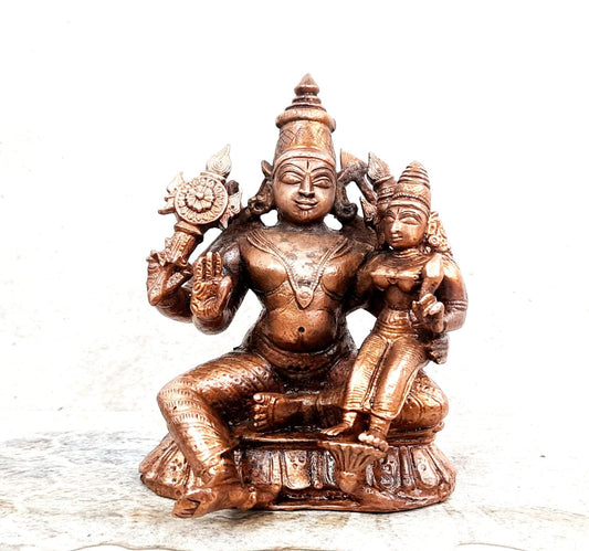 Perumal with Lakshmi Idol 4 inches